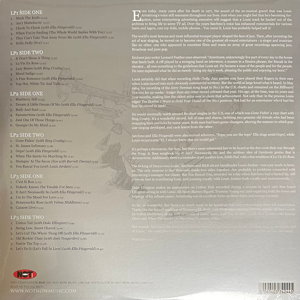 Louis Armstrong ‎– The Platinum Collection 3LP (Европа 2017г.)