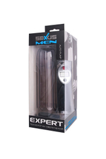 Автоматическая вакуумная помпа Sexus Men Expert (24,5 см, прозрачный с черным ) (Цвет: прозрачный с черным)