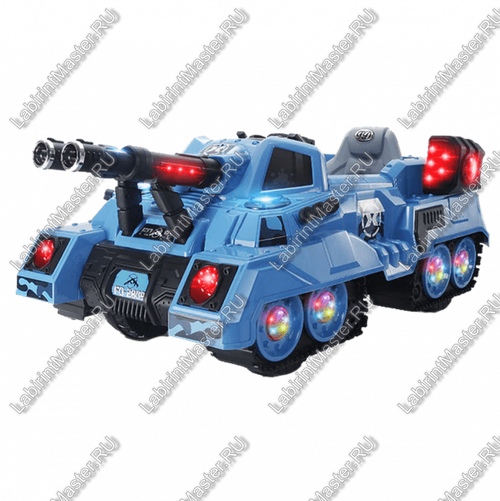 Детский электромобиль "Танк" синий