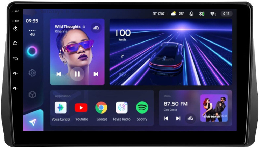 Магнитола для Toyota Wish 2 2009-2017 - Teyes CC3L на Android 10, 8-ядер, CarPlay, 4G SIM-слот