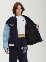 Женский Бомбер Badbear Varsity Navy