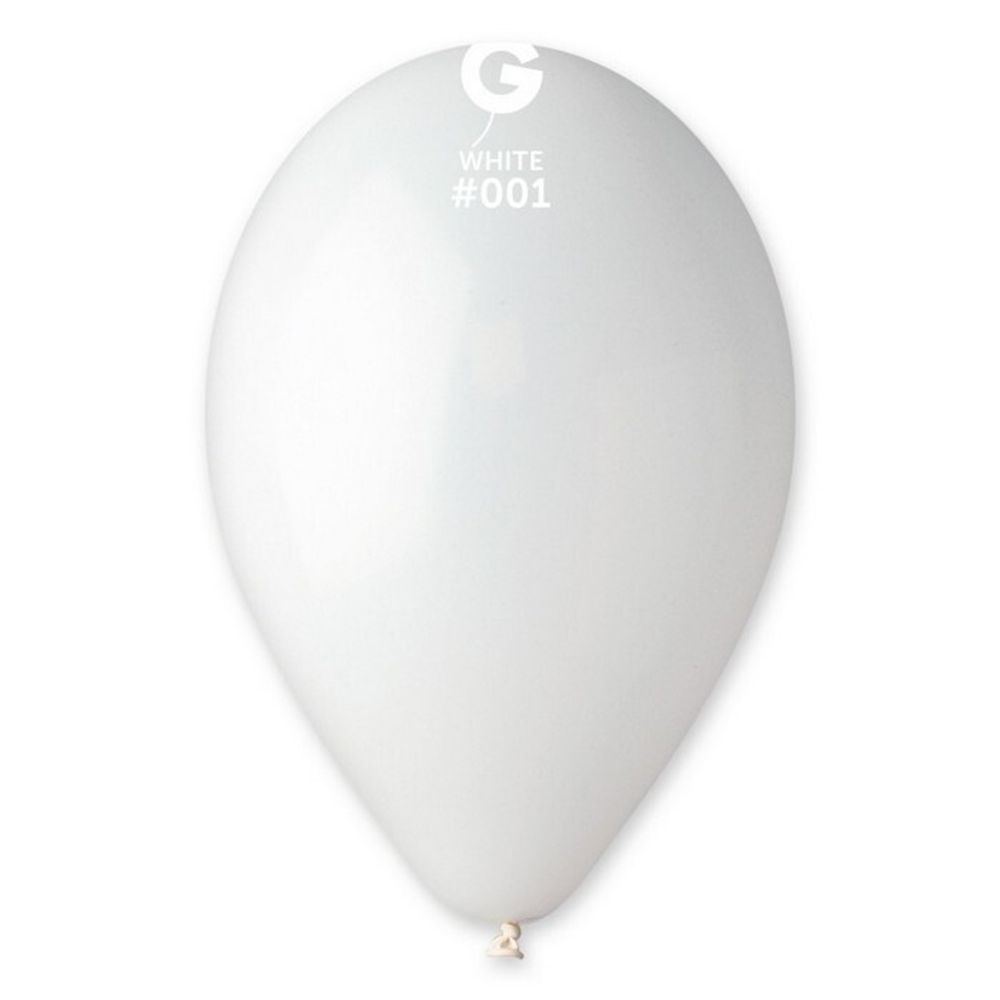 Воздушные шары Gemar, цвет 001 пастель, белый, 25 шт. размер 18&quot;