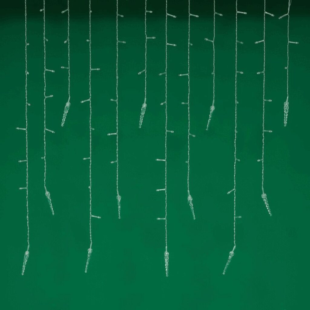 Гирлянда электрическая Бахрома 2,м 80LED пост. свечение, 220В, шампань