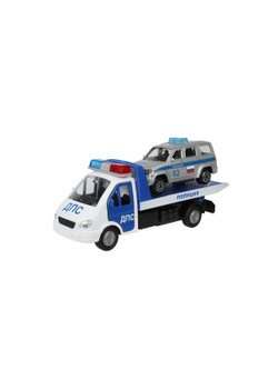 Набор детский Эвакуатор 13 см и машинка 8 см Полиция
