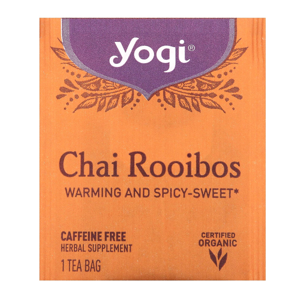 Yogi Tea, чай ройбуш, без кофеина, 16 чайных пакетиков, 36 г (1,27 унции)