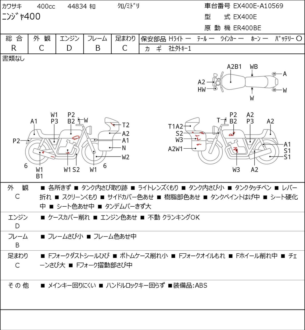 Kawasaki Ninja 400 EX400E-A10569