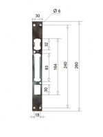 Китай Ответная планка 2524 (014277)