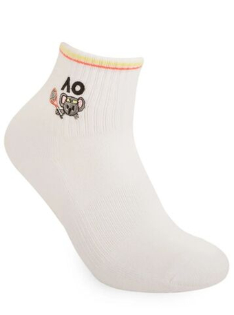 Теннисные носки Australian Open Koala Junior Sneaker 1P - белый