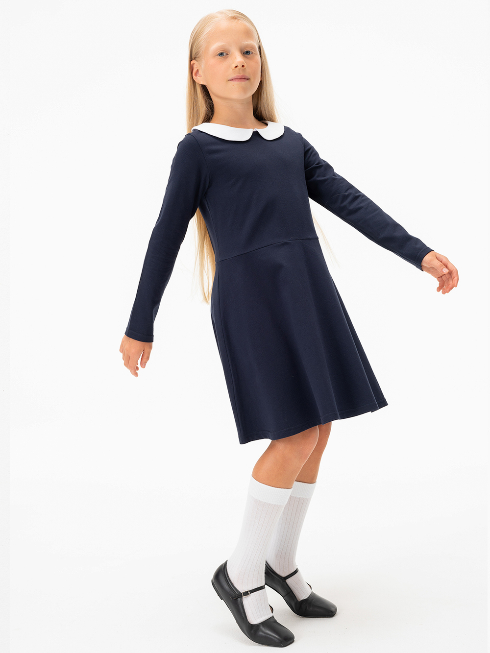 Гольфы детские в рубчик Mjölk White