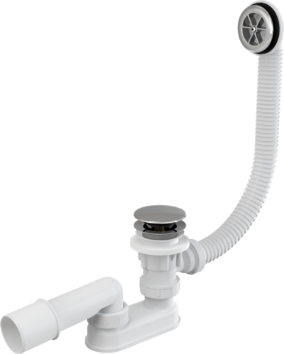 Сифон A505CRM для ванны комплект click/clack хромированный пластик/пластик