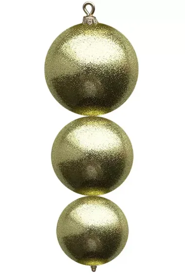 Украшение для высотной ели Капля, 28 см., пластик, глиттер, золотой, ПромEлка (КИП-28Gold)