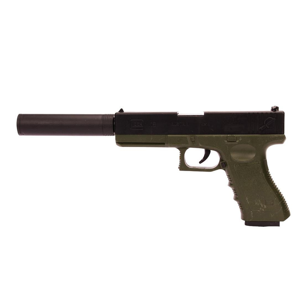 Пистолет с мягк. пулями, коробка 998-21