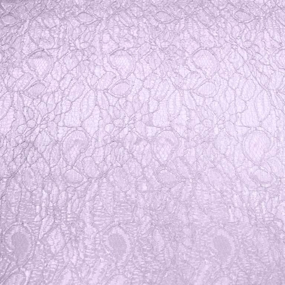 Ткань Кружево корд на трикотажной основе, 240 гр/м2, 150 см, светло-сиреневый