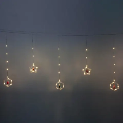 Гирлянда для дома БАХРОМА ш3м*в07/0,5м, 96 ламп LED «Новогодние огни», прозрачн провод, 8 реж,IP-20. Теплый белый (возможность соединения)