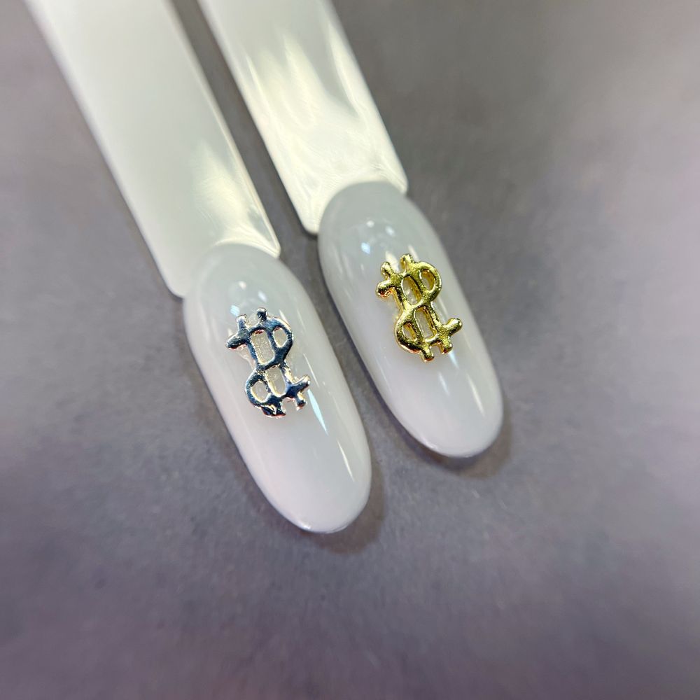 1851 Фигурки объёмные "Доллары" металл 5 шт