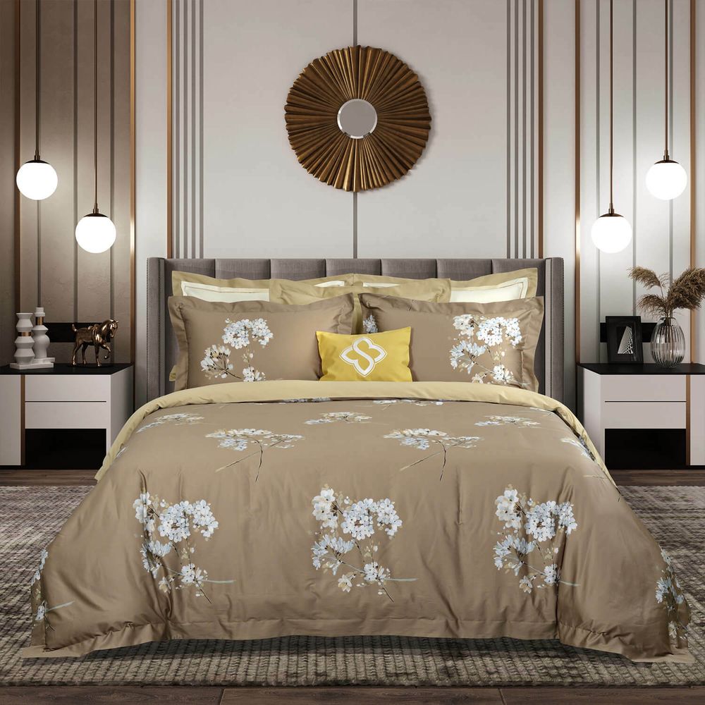 Наволочки 2шт 50x70 Sharmes Paradise серые/золотые