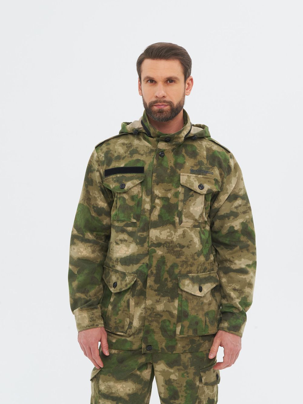 Костюм летний Крафт ткань Смесовая цвет Малахит