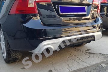 Диффузор заднего бампера V.3 для VOLVO S60 V60 2010-2018