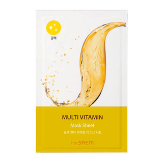 Тканевая маска с витаминным комплексом THE SAEM Bio Solution Radiance Multi Vitamin Mask Sheet