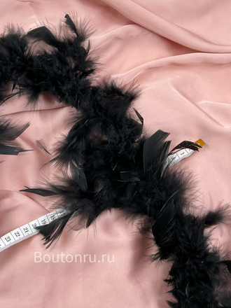 Боа черное индюшиное 1 нить