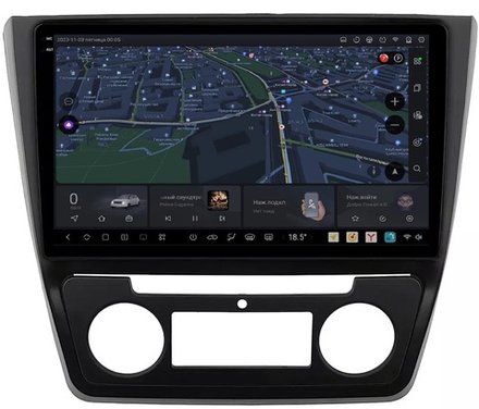 Магнитола для Skoda Yeti 2009-2018 (климат) - Carmedia OL-1919 QLed+2K, Android 13, UIS7870 (DUDU7), CarPlay, SIM-слот