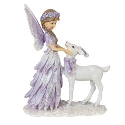 GAEM Фигурка декоративная "Фея с олененком", L13 W6 H16,5 см