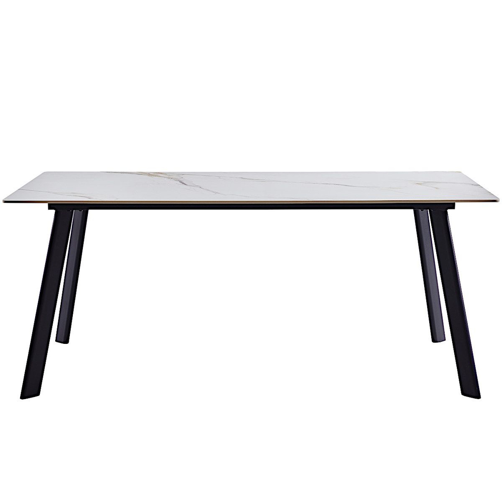 Стол керамический LA ALTA MISTRAL Kass gold 180*90*75, каркас черный