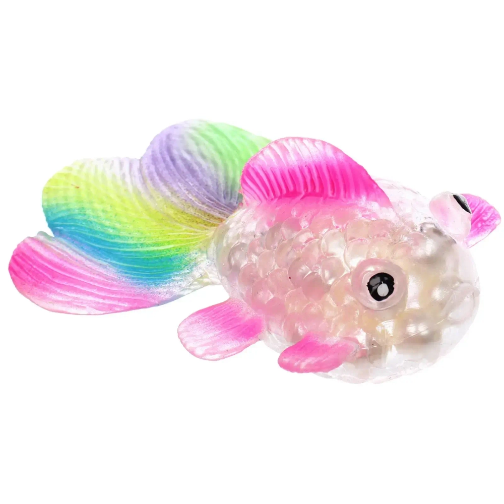 Игрушка «Рыбка», 12,5 см, сквиш с бусинами, микс