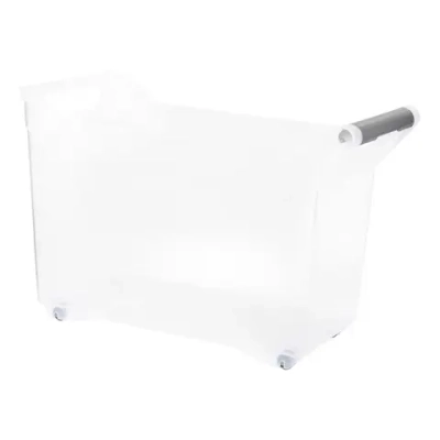 Органайзер с ручкой на колесах 10,5л прозрачный