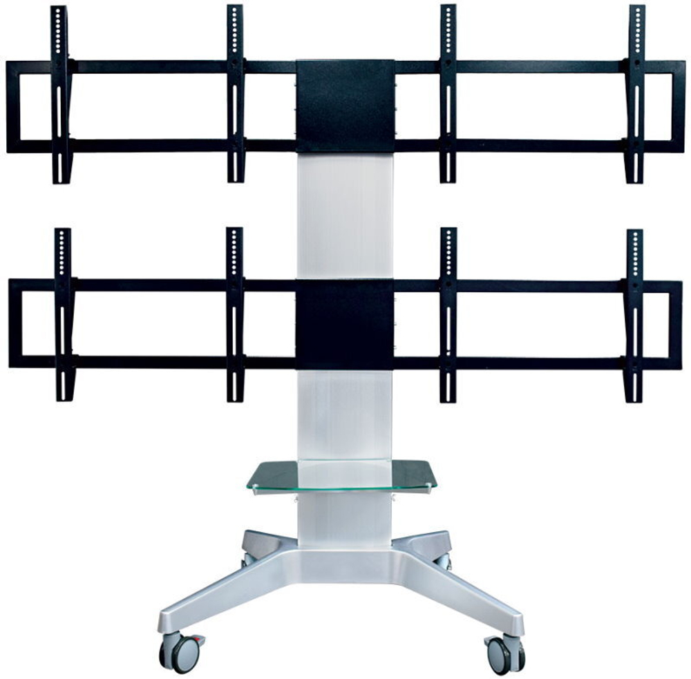 Подставка для телевизора Arm Media PT-STAND-16 серебристый 26;-55; макс.120кг напольный фиксированный