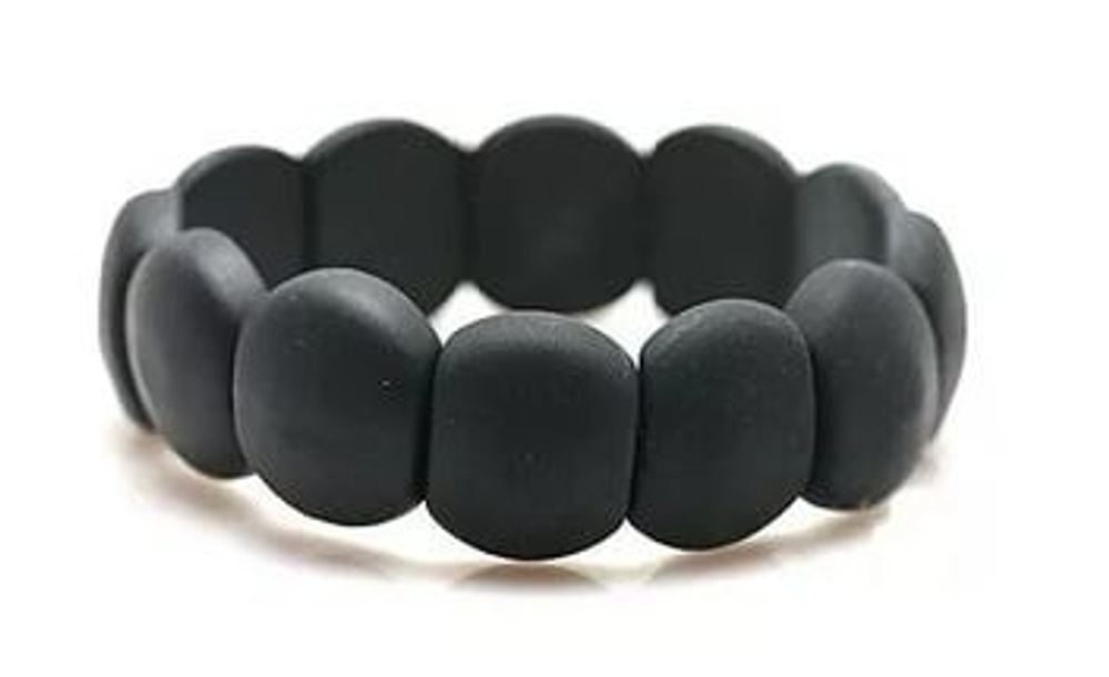 Стильный красивый мужской браслет из шунгита MHSB-01