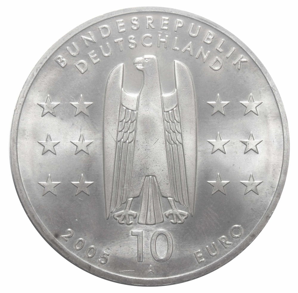 10 евро  «1200 лет Магдебургу» 2005г. Германия