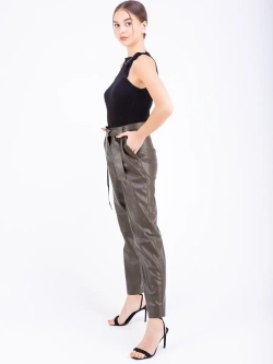 Брюки женские кожаные, экокожа