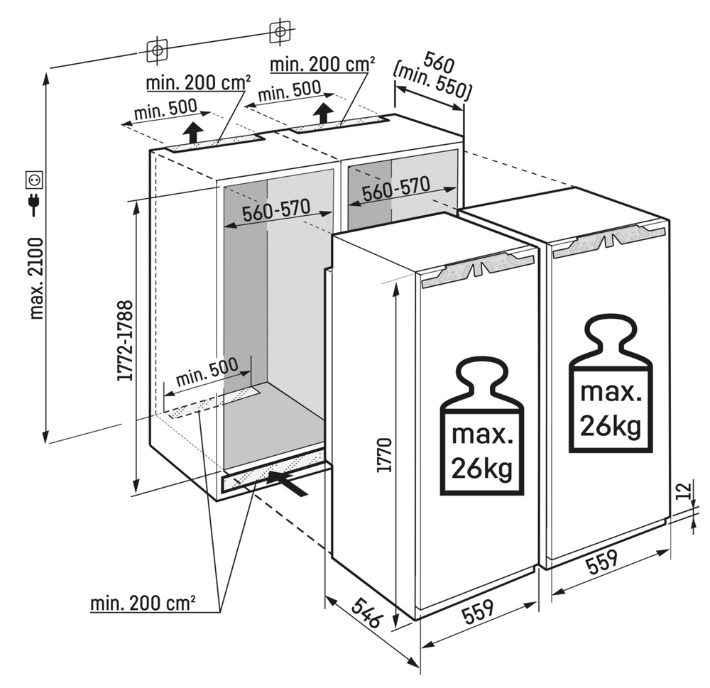 Встраиваемый холодильник Liebherr IXRF 5100-22 (SIFNe 5108-22+IRe 5100-22)