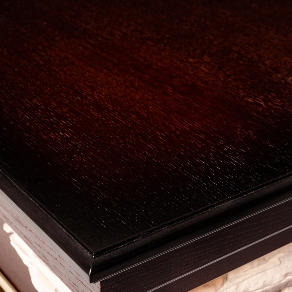 Каминокомплект Real Flame Dublin Corner Rock AO с очагом Fobos Lux Black RC (угловой)