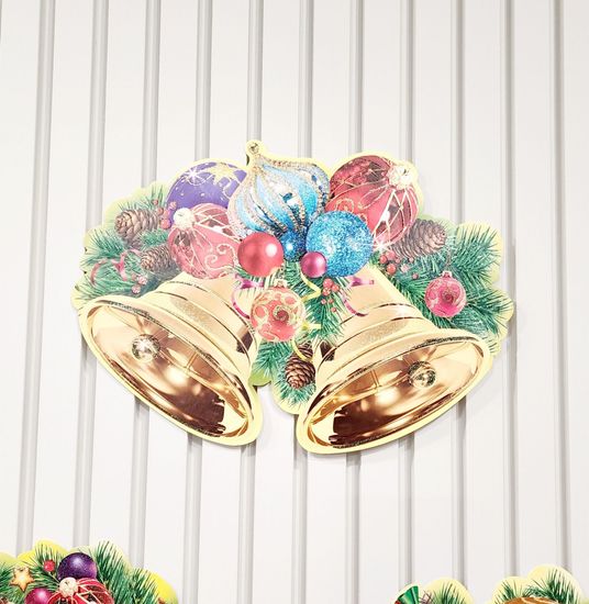 Плакаты и украшения на стену Новогодние на скотче