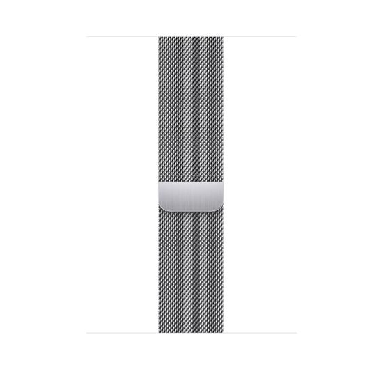 Apple Watch Series 7 (GPS + Cellular) Silver Stainless Steel Case with Silver Milanese Loop 41mm