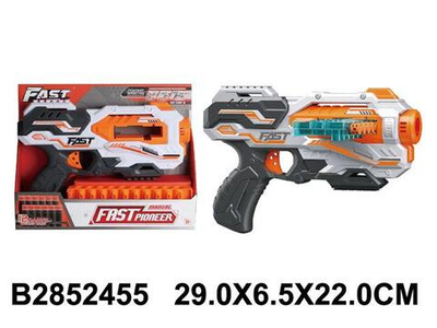 Пистолет с мягк.пулями, коробка BH710