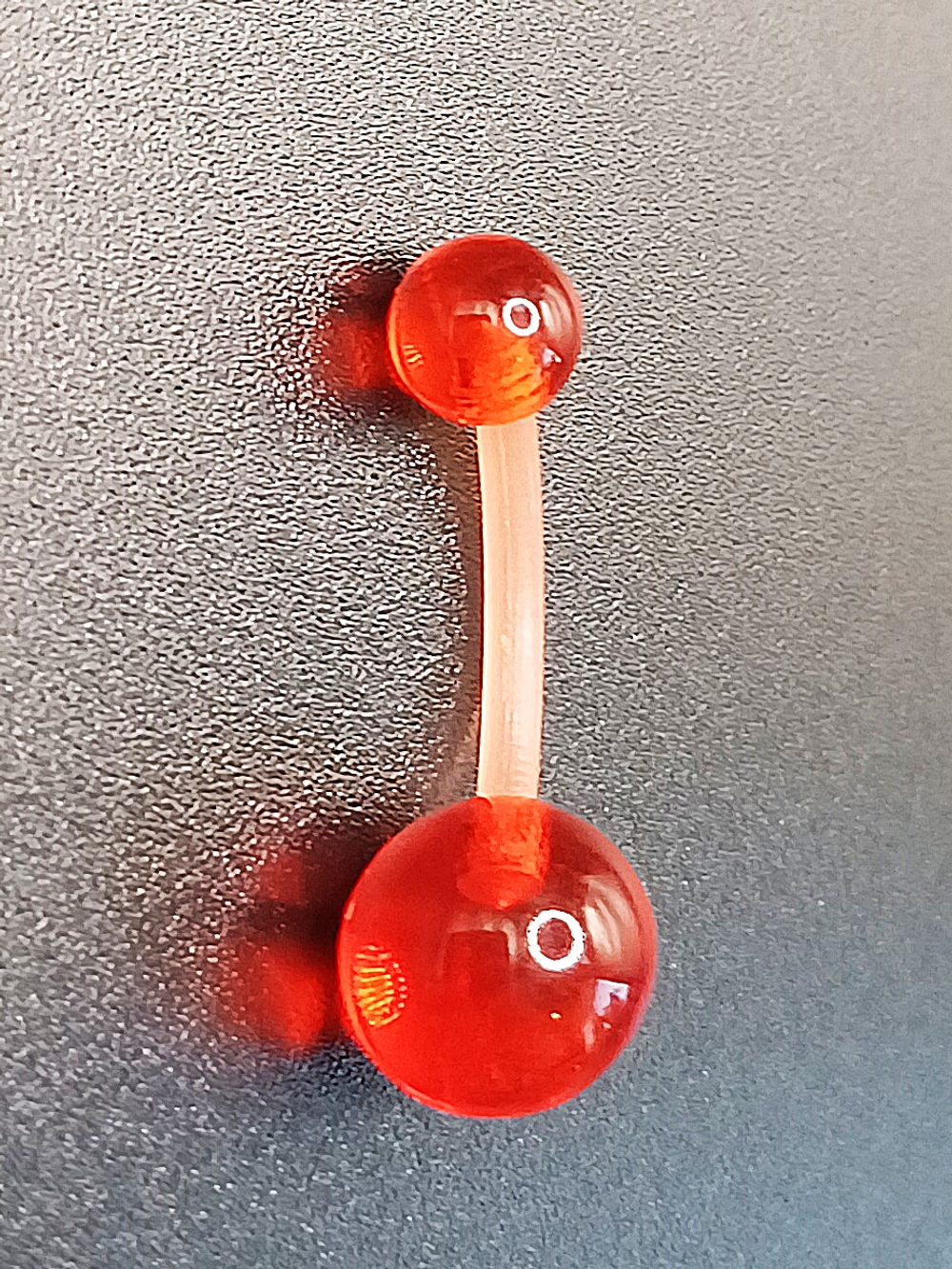 Акриловые серьги для пирсинга пупка. Яркие цвета. 1 штука