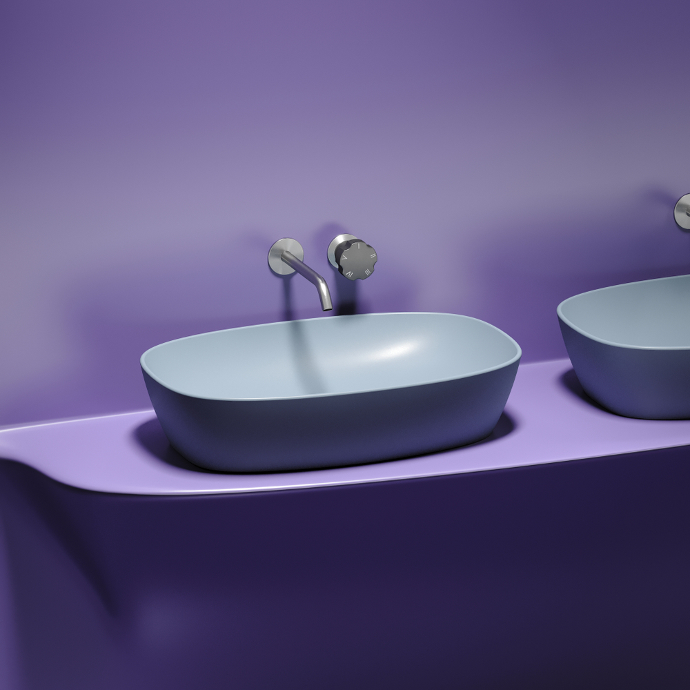 Раковина Ceramica Nova Element 60 см CN6049MHL серо-голубая