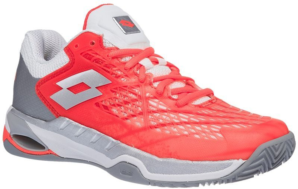 Женские Кроссовки теннисные Lotto Mirage 100 Clay W - fiery coral/all white