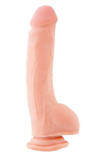 Реалистичный фаллос на присоске Real Stick, (22 см) (Цвет: телесный)