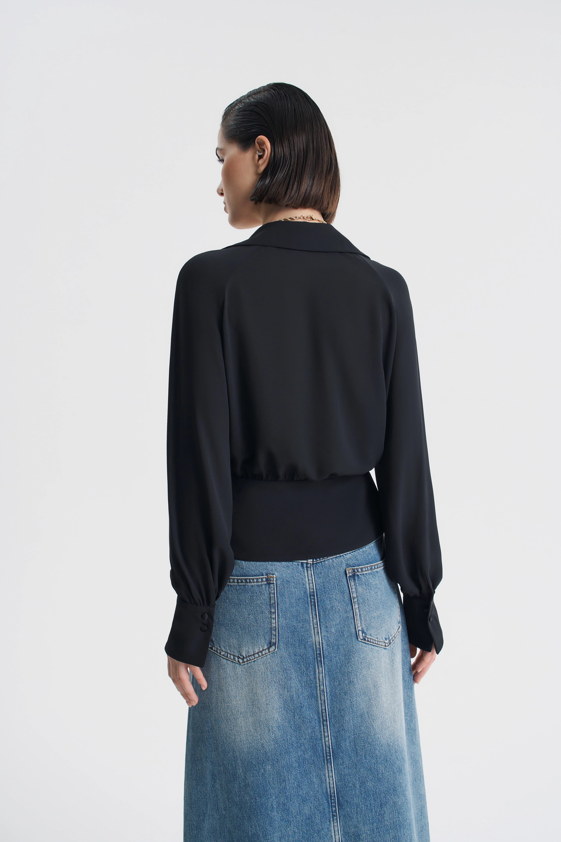 Блуза с баской