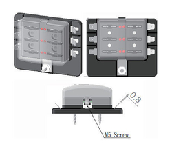 Блок на 8 предохранителей