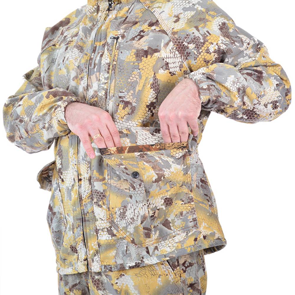 Костюм мужской летний "Кречет", twill, соты серые, ХСН