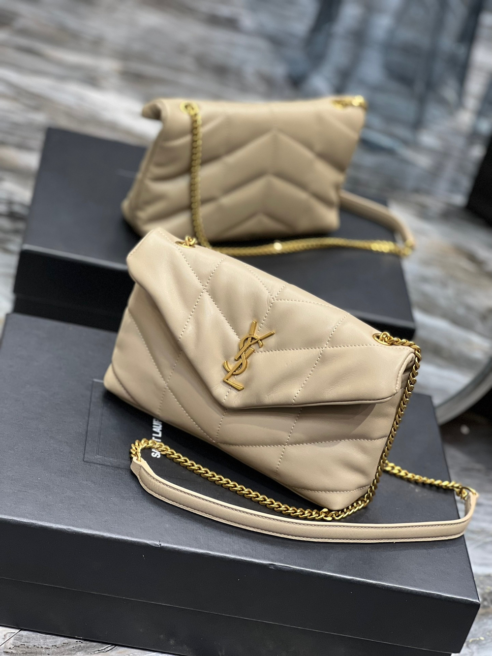 Saint Laurent Loulou Puffer Bag 23 cm
