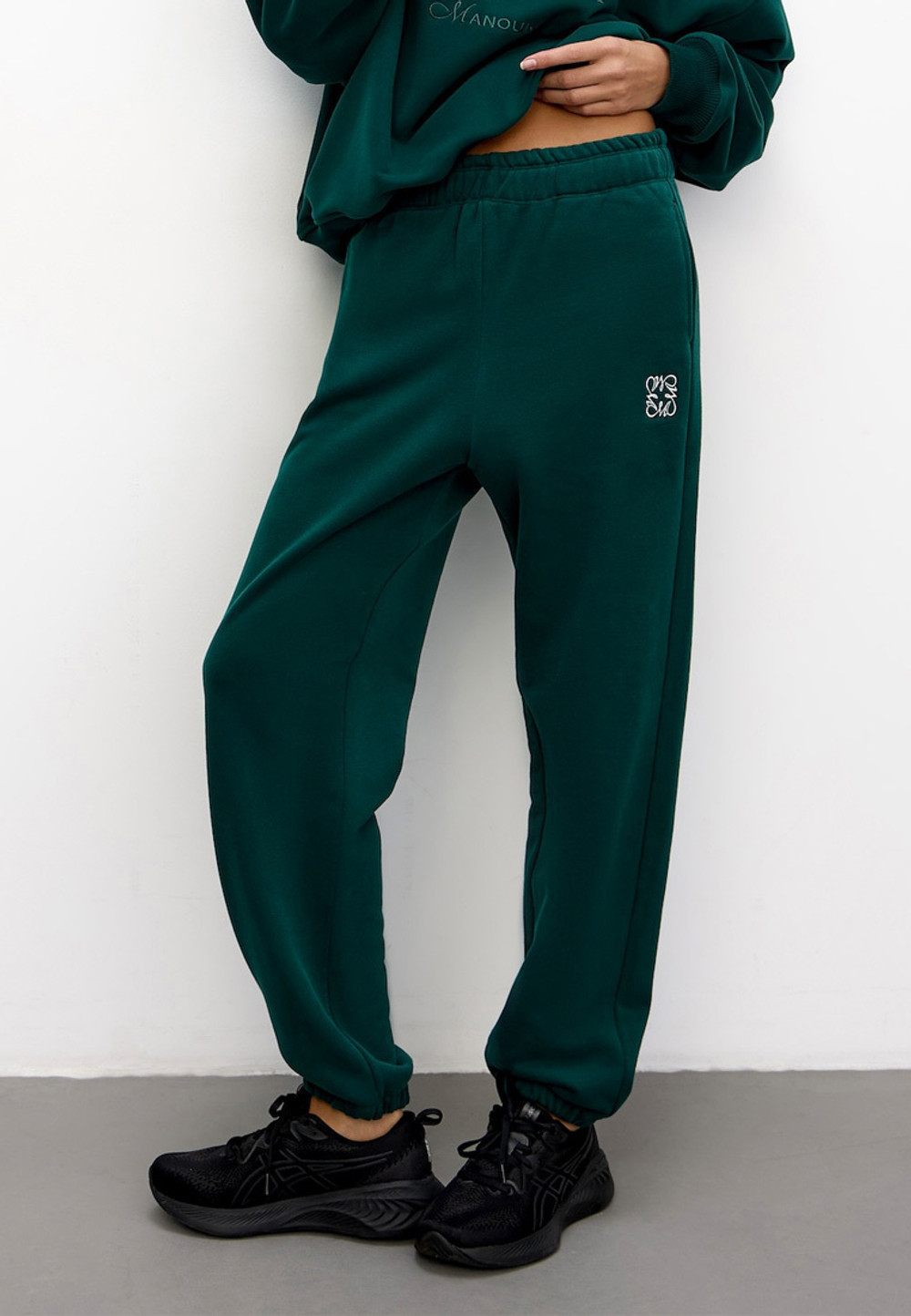 Джогеры Amoureux Dark Green