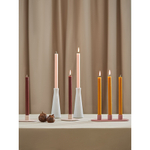 Набор из двух свечей бежево-розового цвета из коллекции edge, 24,5 см