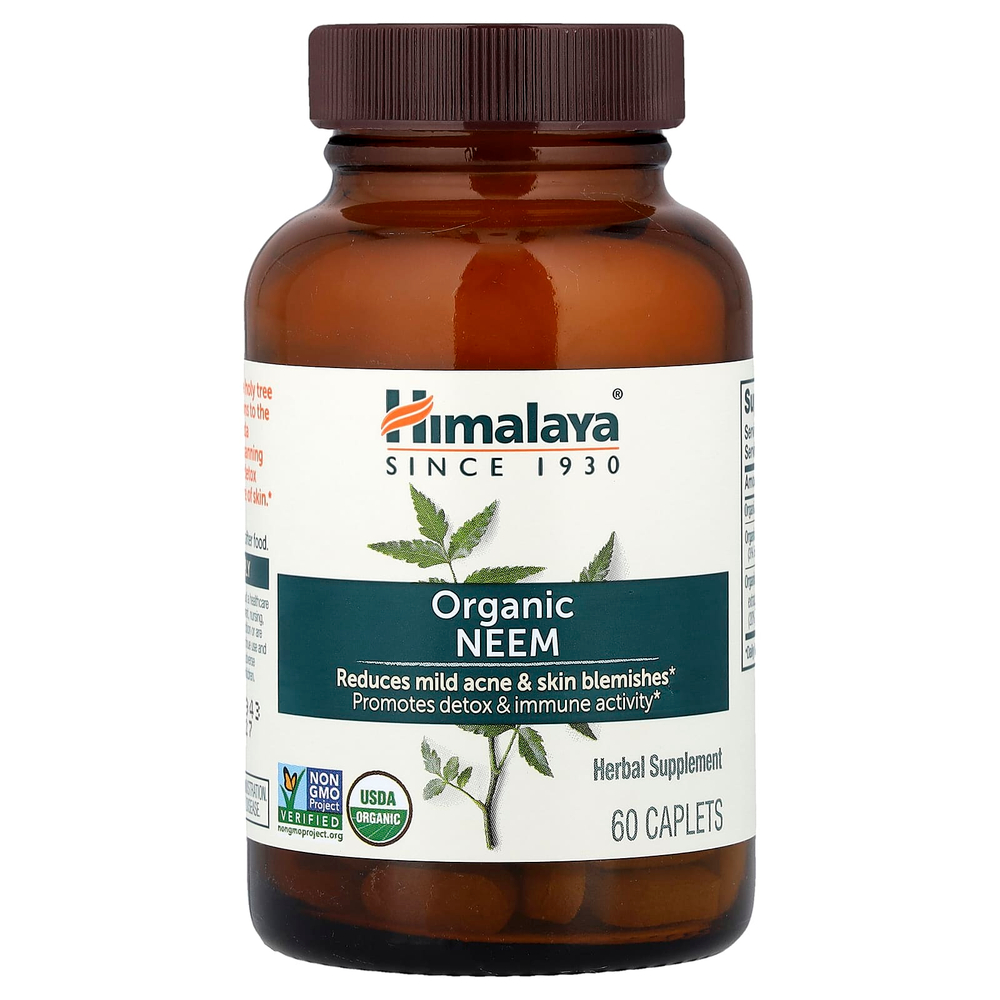 Himalaya, органический ним, 60 капсуловидных таблеток