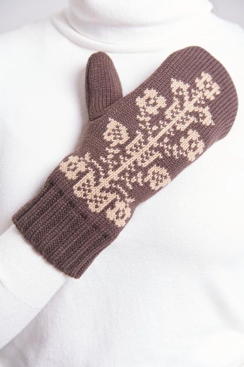 Варежки Idel Древо Жизни коричневый